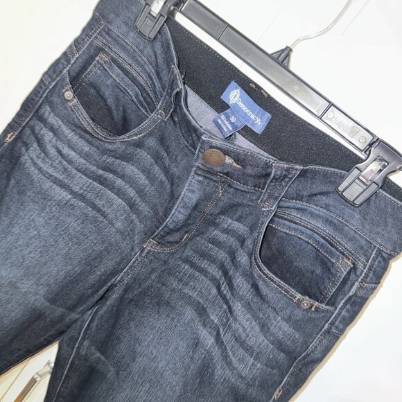 Democracy Jeans Womens Size 10 Blue Dark wash Skinny ankle Ab Technology - Picture 6 of 12